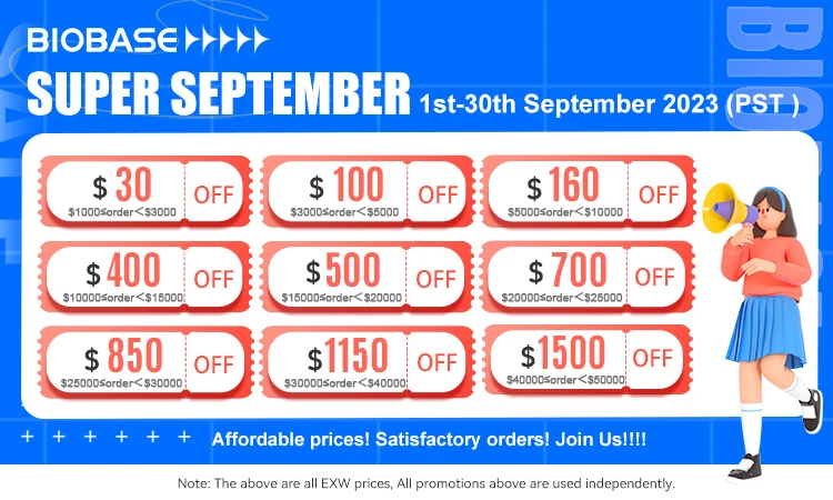 BIOBASE China Pressure Steriliser Autoclave BKQ-B75II capacity 75L Working temp. 105-136 degree Steam Sterilization for lab use