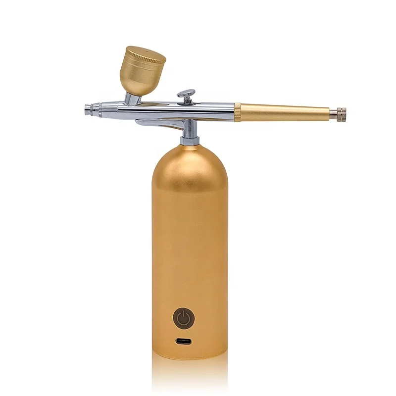 Auto handheld portable wireless barber nail art model painting cake airbrush compressor