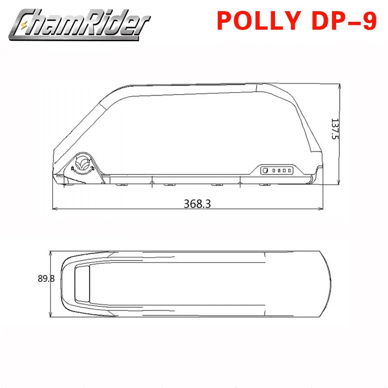 Полли DP-6 DP-9 контейнер под элемент питания батарея чехол вниз трубки Downtube E-велосипед электрический велосипед 10S 6P 7 13S 14S 5P никель полосы 18650