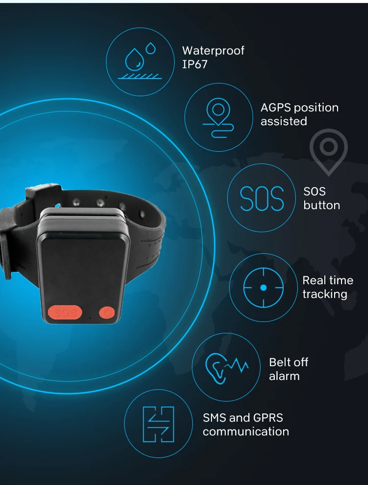 GPS электронный браслет на щиколотку; Контрольно-измерительного прибора MT-60X Parole трекер с SOS Аварийная