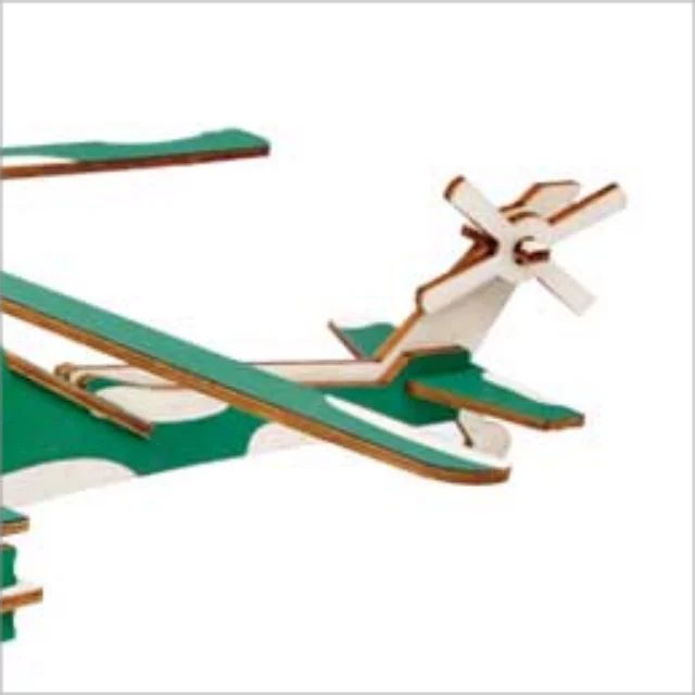 OEM 3D Wooden assembly weapon  Apache helicopter model toys wooden assembly airplane toy