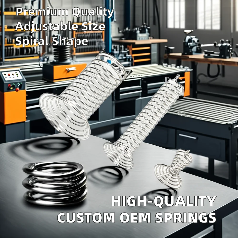 Wholesale High Quality Customized Touch Button Spring OEM Steel Wire Molding Spiral Coil Style Hardware for Auto Applications