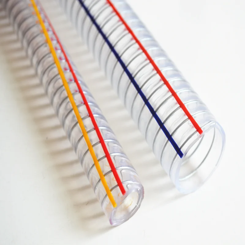Professional Food Grade Hose Manufacture High Quality Custom Pvc Spiral Steel Wire Reinforced Food Grade Braided Hose