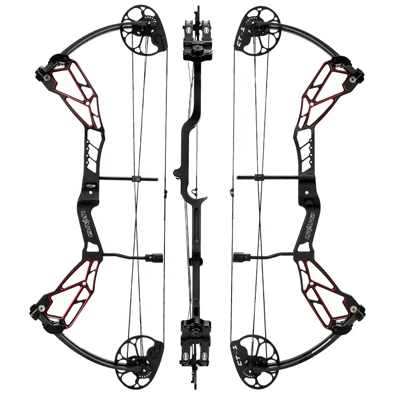 Pango Compound Bow Set with Carbon Arrows 70lbs Hunting Archery Aluminum China Wholesale