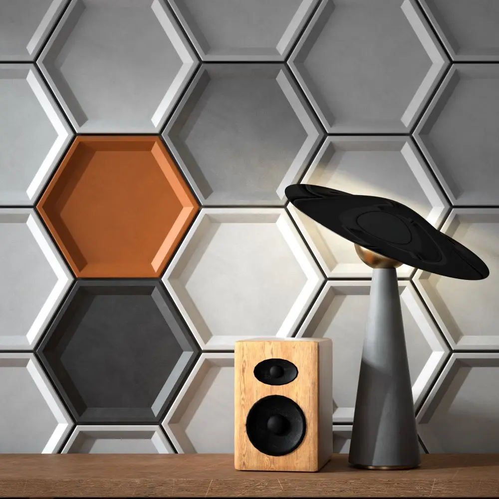 Manufacturer Direct Sale Luxury Modern Concrete Three-Dimensional Wall Tiles Custom Hotel Bar Decor for Home Art Wholesale