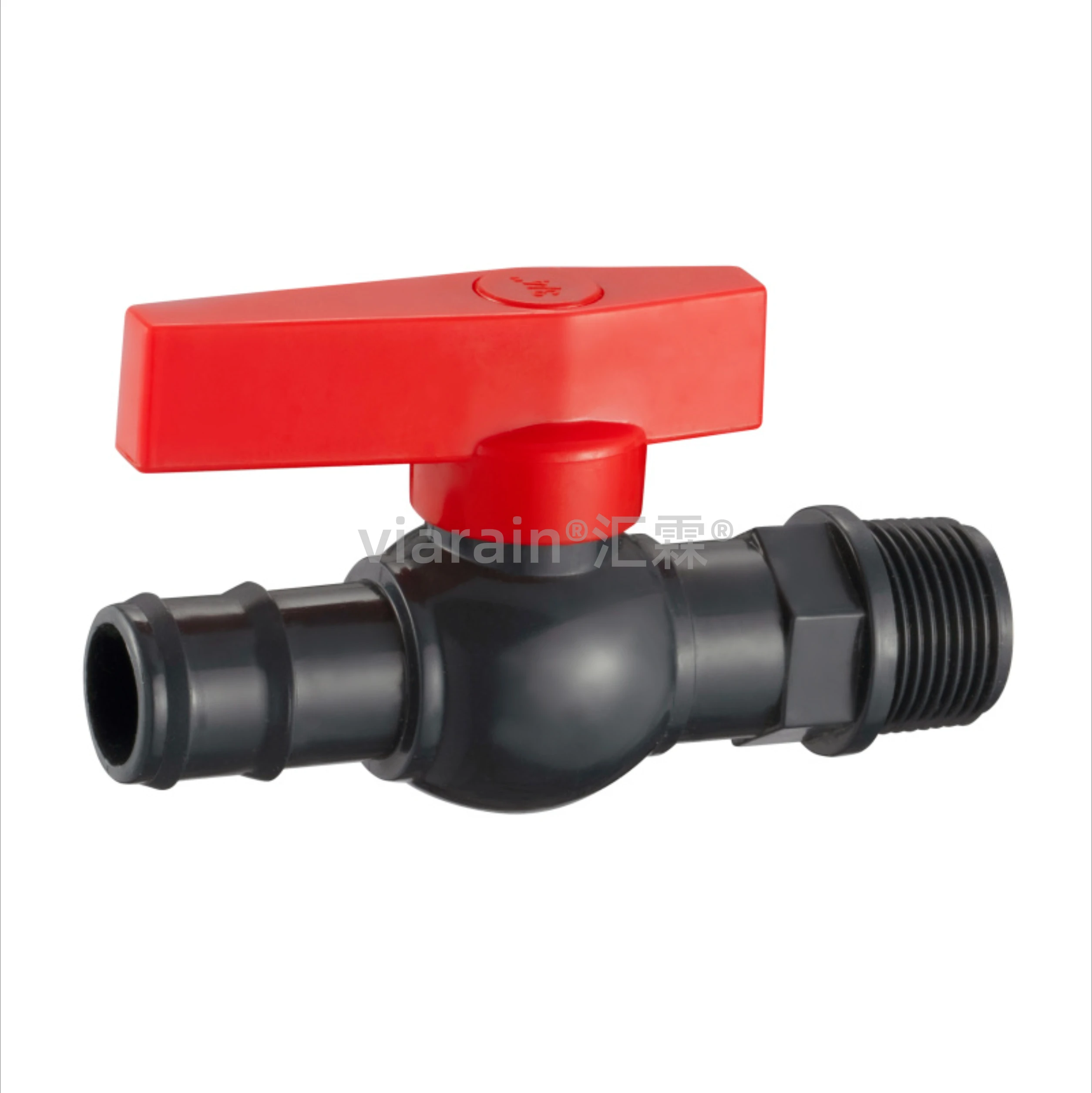 Plastic irrigation mini valve UPVC Straight Bibcock Quick open tap