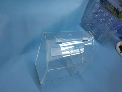 Custom Rectangle Clear Rice Grain Dispenser Storage Box Acrylic Coffee Bean Dispensers
