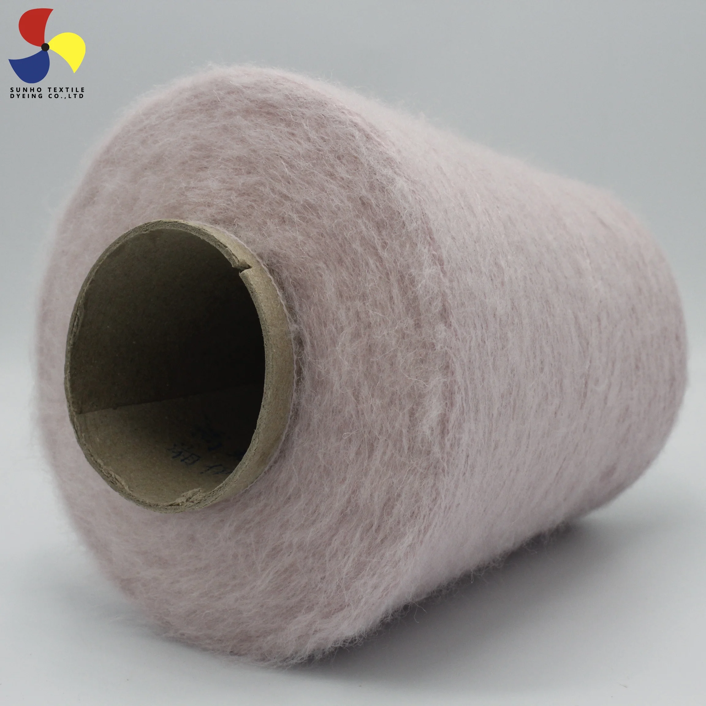 Factory provide red double knitting wool 100g super fine acrylic yarn best for potholders counts can be customized