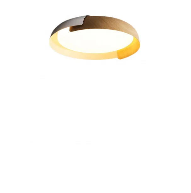 Colorful LED Ceiling Lamp For Living Room Bedroom Round aluminum Modern Wooden Led Ceiling Light