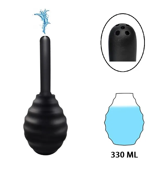 330ML Capacity Enema Syringe Anal Shower Tools Silicone Butt Cleaning Toy Forplay Stuff For Couples