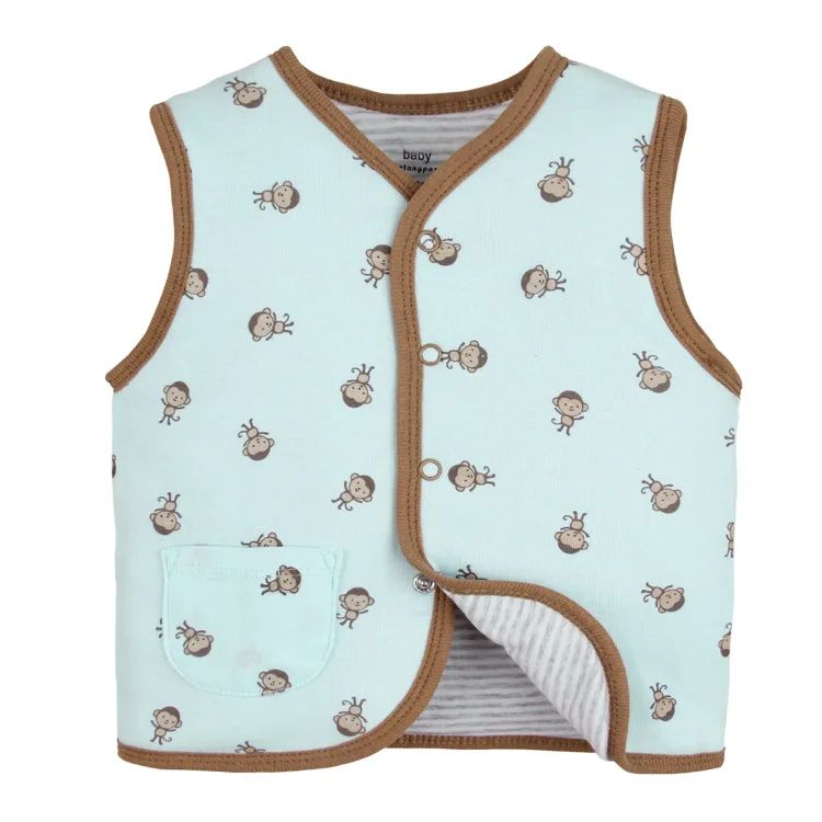 
Children Vest Outerwear Boy And Girl Winter Warm Down Coat Plus Thick Sleeveless Baby Winter Clothes 