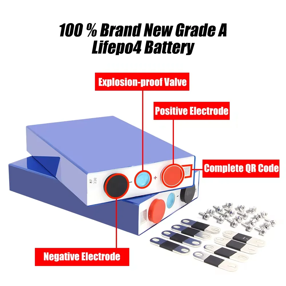 ev e 105ah lifepo4 battery cell 3.2v lipo4 akku solar eu stock lithium ion prismatic li lfp warehouse energy storage phosphate