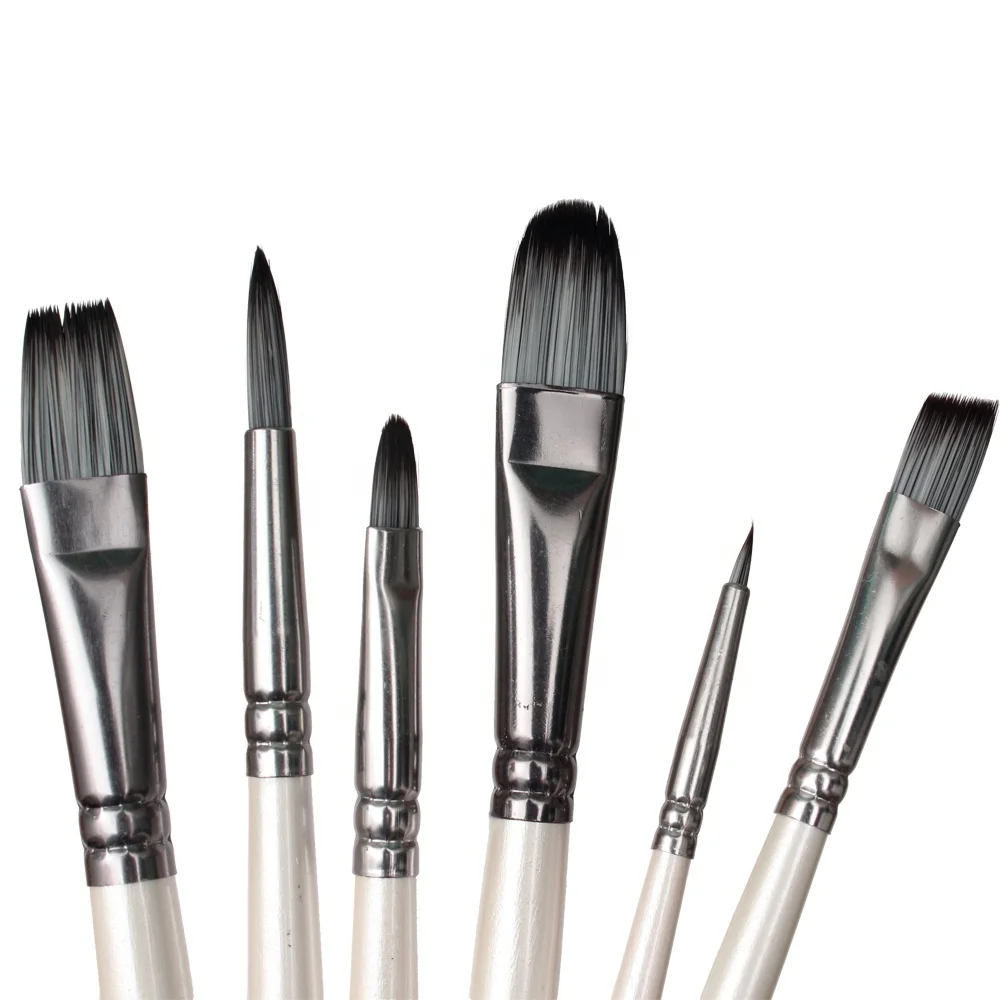 Artist Watercolor Brush 6pcs  Painting Brushes for Hand Painting Water Color Paint Brush Art Supplies