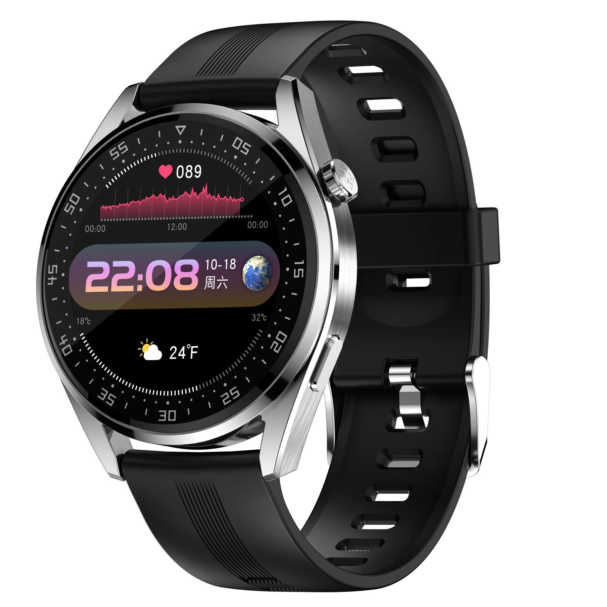  Top Smart Watches Text Factory Price Unisex E20 Healthy Tracking Sport Watch Bracelet Round Smartwatch 2022