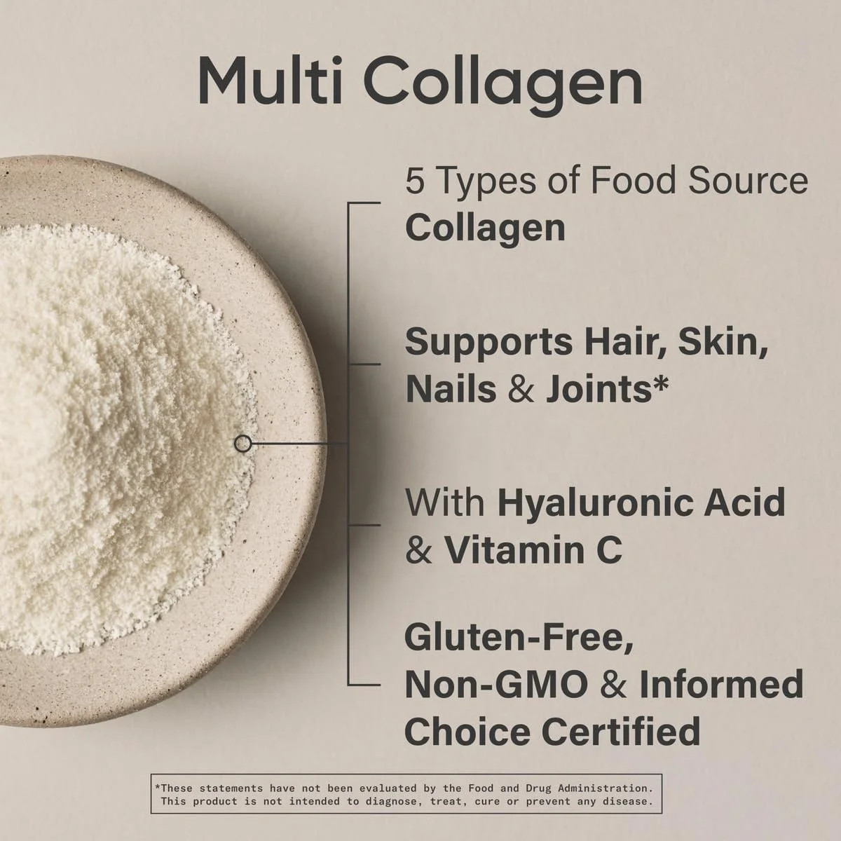 Private Label Collagen Peptides Powder Drinks Types 1 and 3 For Skin Hair and Nails Hydrolyzed Collagen Supplement