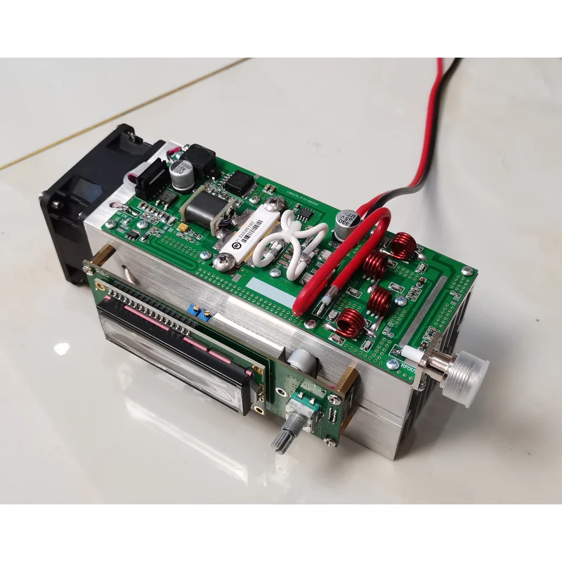 Packbox в собранном виде 120W Регулируемый 87 5-108 МГц FM передатчик радиостанции Ham полная защита дизайн Поддержка SD