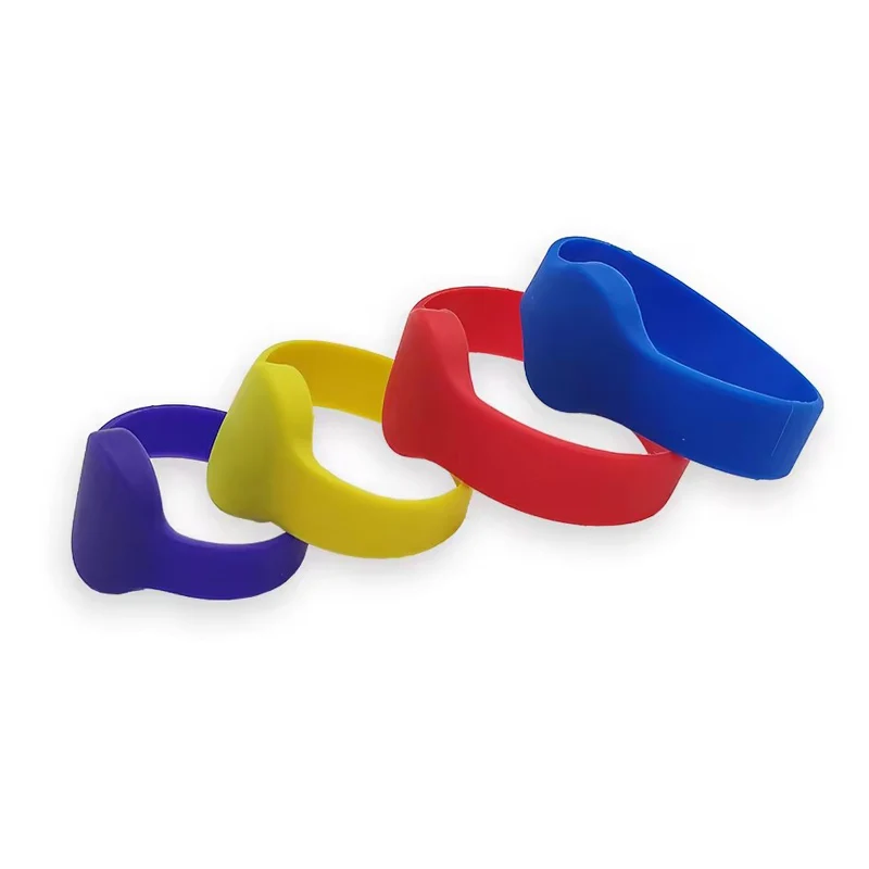 Logo Custom Waterproof Access Control Adjustable NFC Bracelet Silicone Wristband RFID Tag