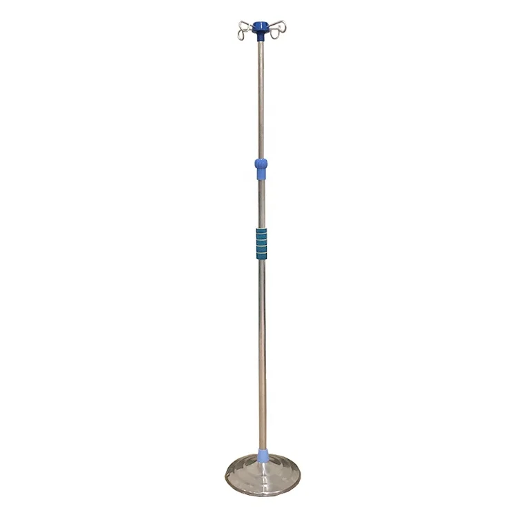 Factory produce high quality portable iv pole drip stand for Hospital bed and infusion room use