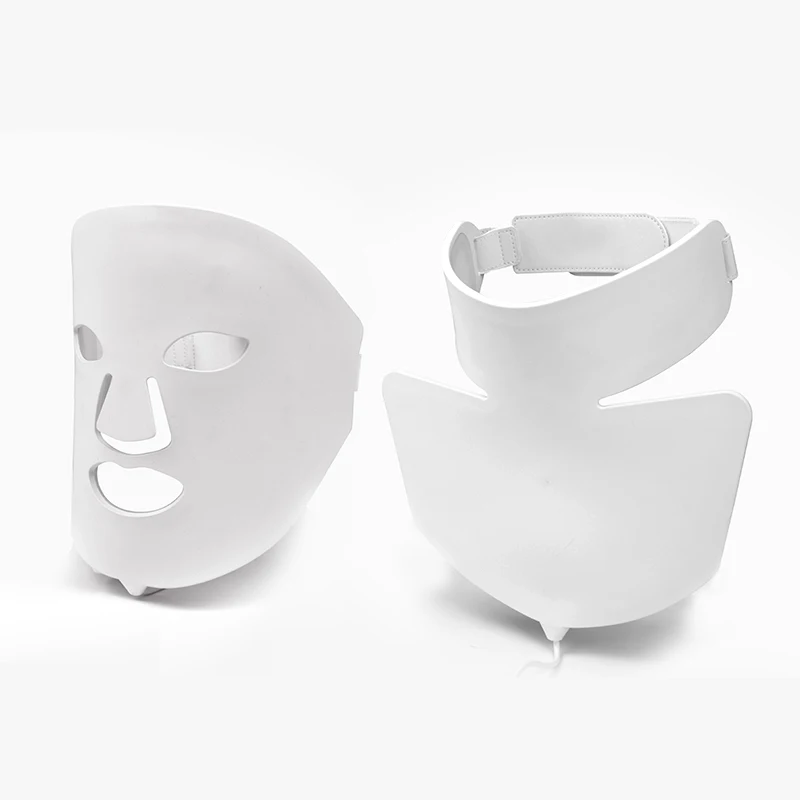 2022 Silicone LED Mask Face Beauty LED Facial Mask Therapy LED Red Light Silicone Mask With Neck