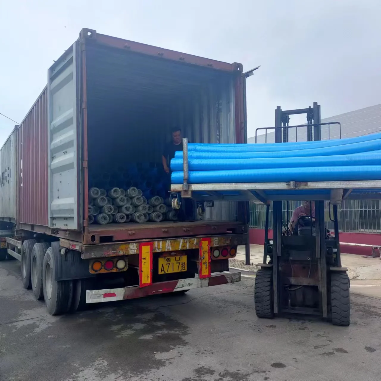 concrete pump spare parts rubber hose with  double flanges