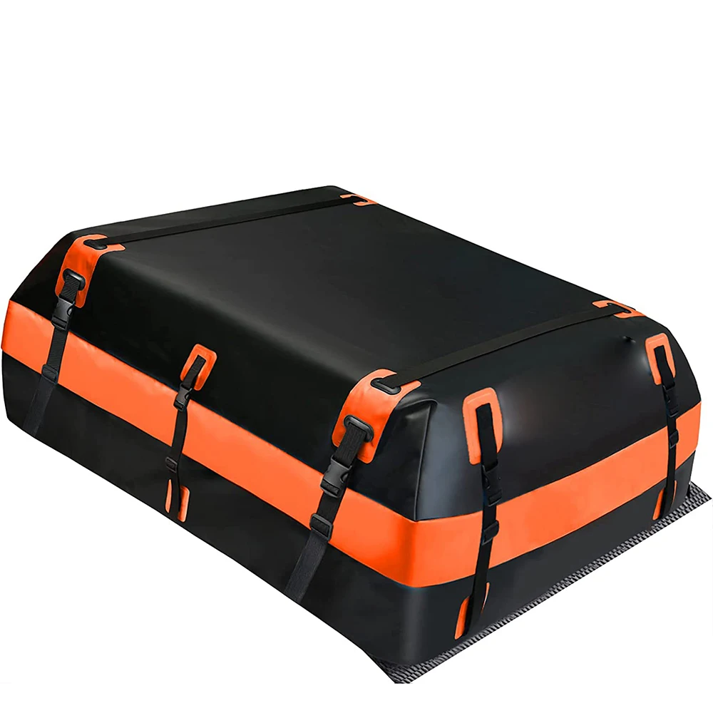 15 Cubic Feet Waterproof Car Roof Luggage Carrier Storage Bag Collapsible Car Rooftop Travel Luggage Cargo Carrier Car Roof Bag