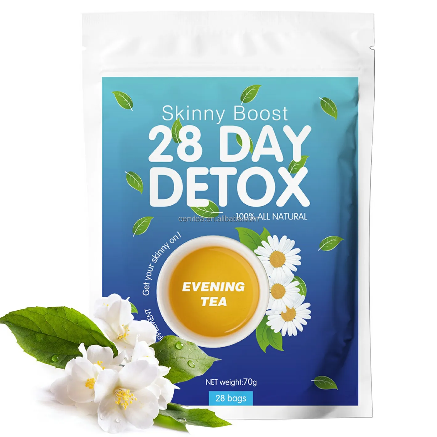 28-дневный Детокс тонкий чай премиум SlimTea для эффективного похудения