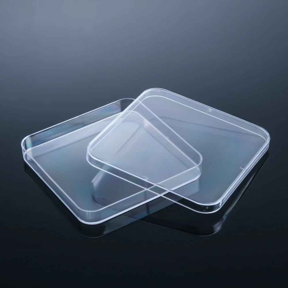 120mm Petri Culture Dish Disposable Square Shape Petri Dish Contact Plates Square Dishes