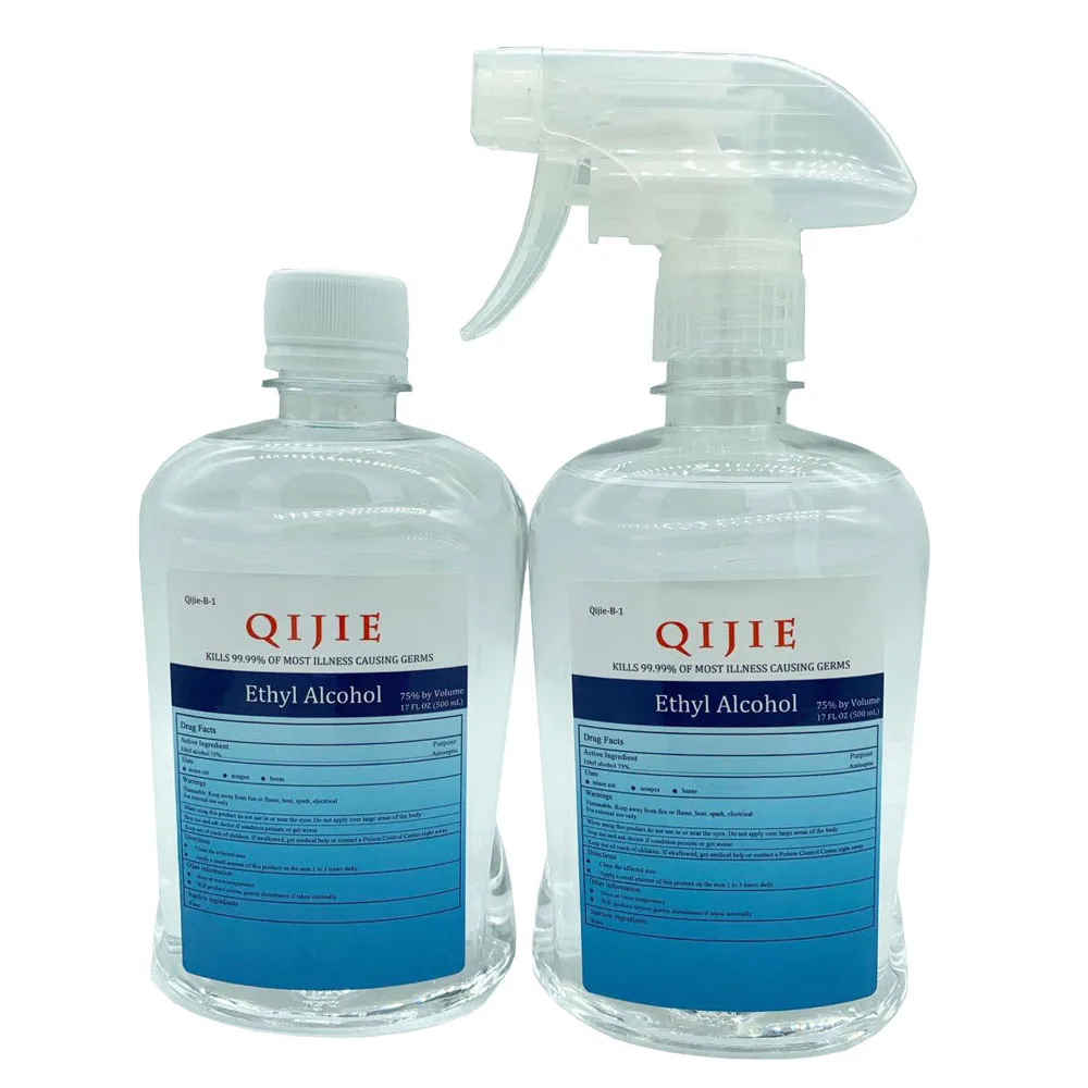75% Ethyl alcohol spray cleaning 500ml hand sanitizer liquid