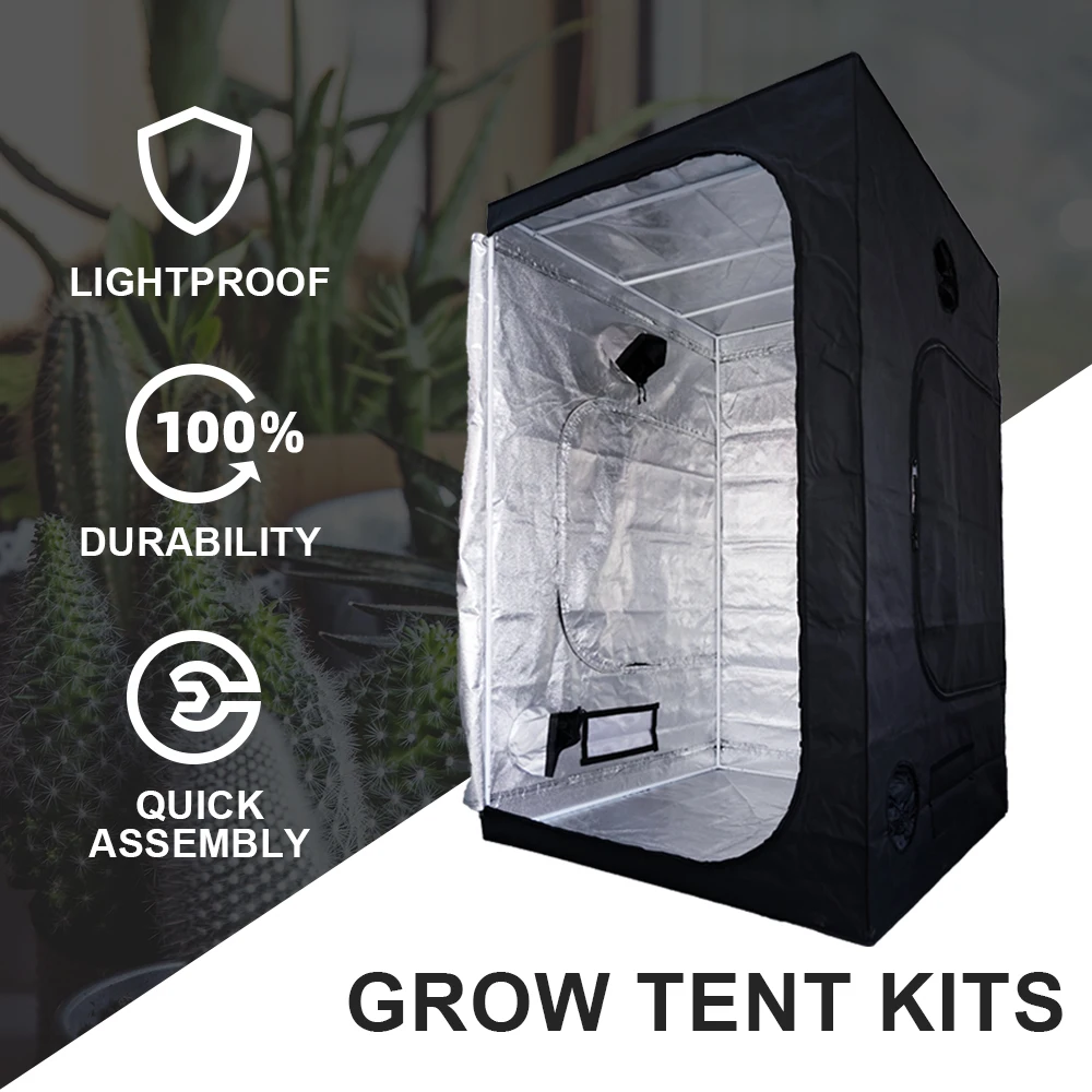 Maaadro Easily Assembly Gorilla Mushroom Aluminum 600d Oxford Grow Tent Different Sizes Tent Can with various accessories