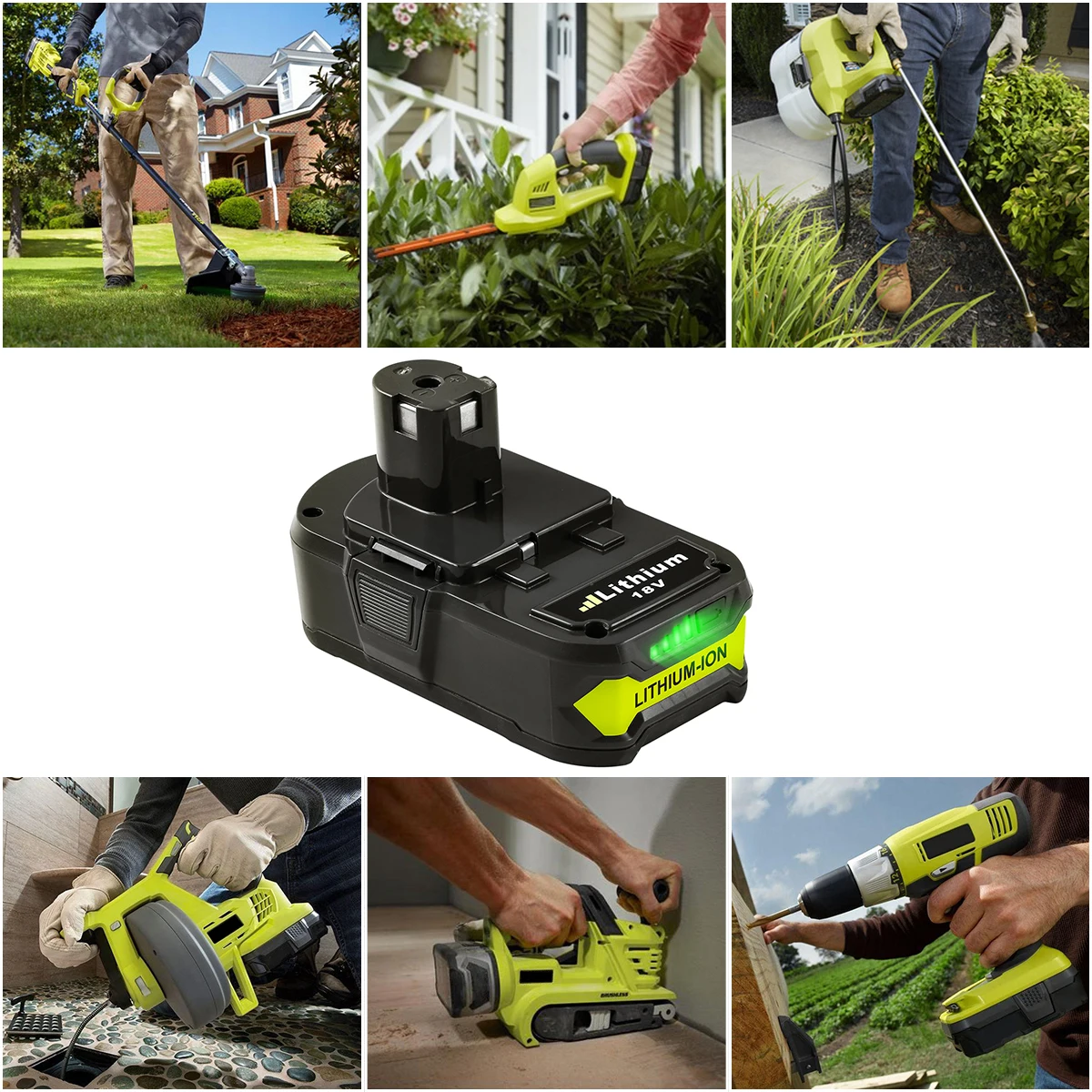  Сменный Набор литий-ионных батарей ryobi 18 В 3 Ач 4 5 6 для электроинструмента Аккумуляторная дрель P108
