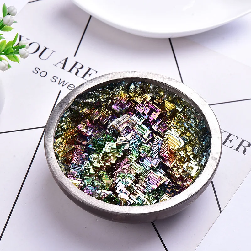 Wholesale Natural Fancy Bismuth bowl Mineral Ore Bismuth Crystals