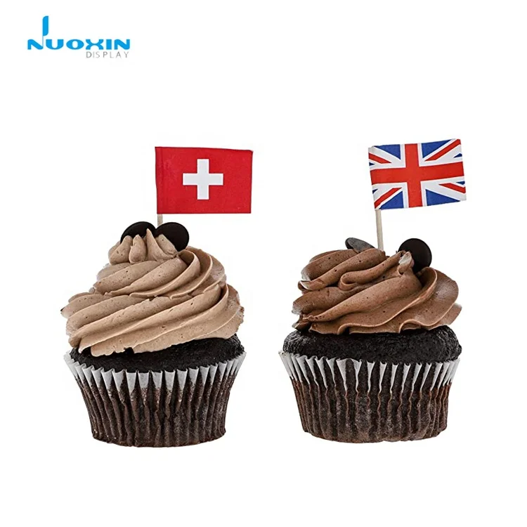  For Food Decoration Assorted Country Toothpick Flags of The