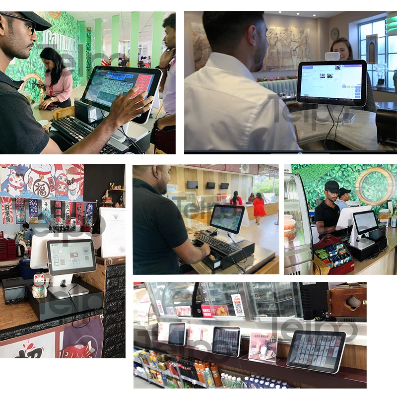 Android/Windows Cheap Supermarket Dual Screen Quad core Point of Sale hardware machine Cash Register