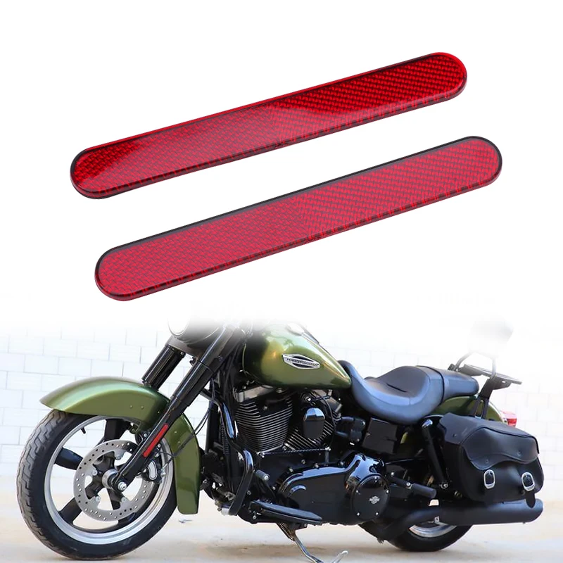 Motorcycle Accessories Rear Front Reflector Sticker Lower Legs Slider Safety Warning For Harley Sportster XL883N XL1200N/V/X