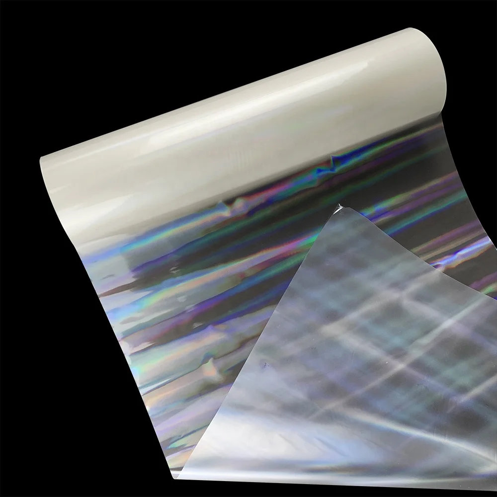 Self Adhesive Packaging Decoration Transparent Paper Holographic Film
