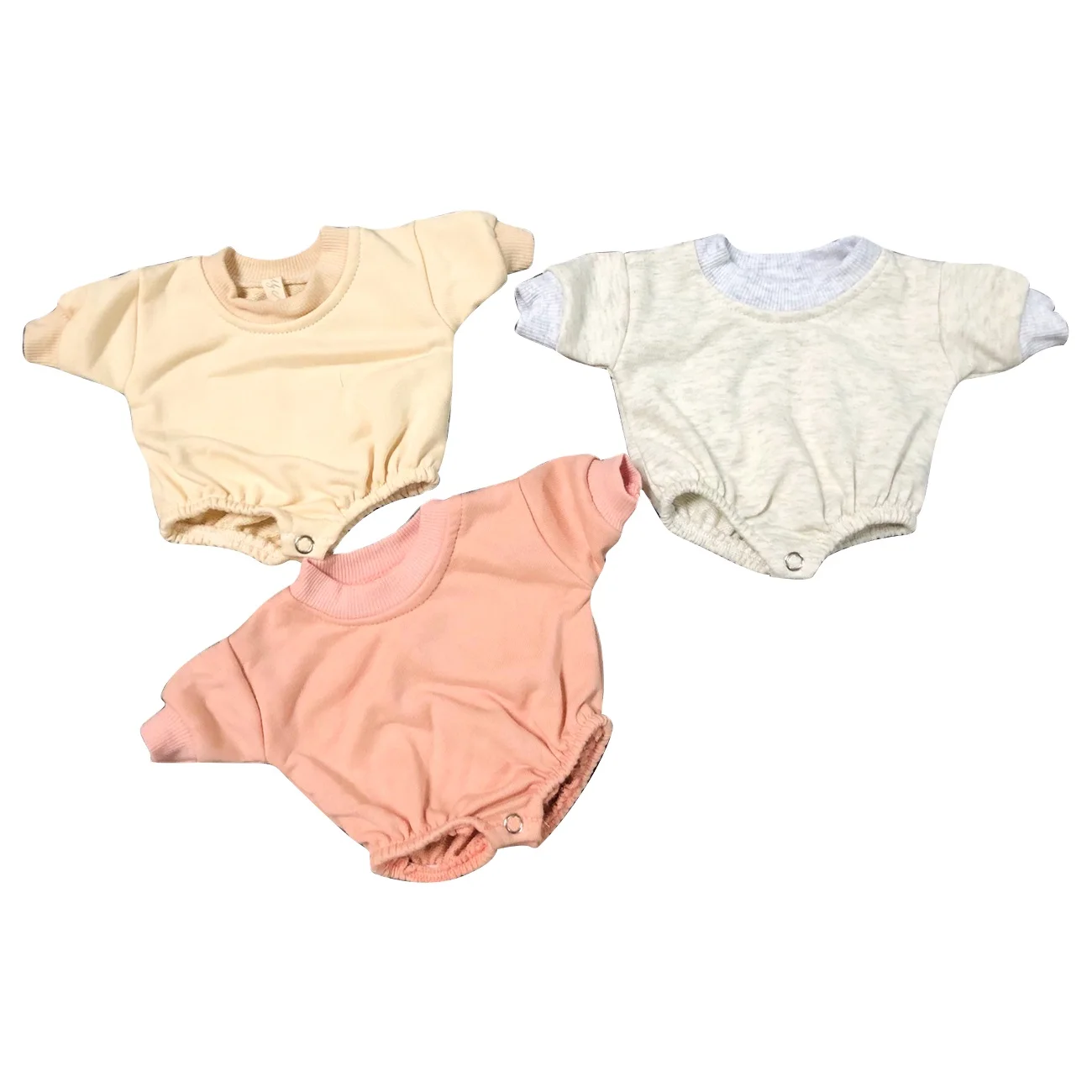 Wholesale Customizable Cotton Onesie for Girl Dolls Cute DIY Toy Crawling Clothing Factory Direct