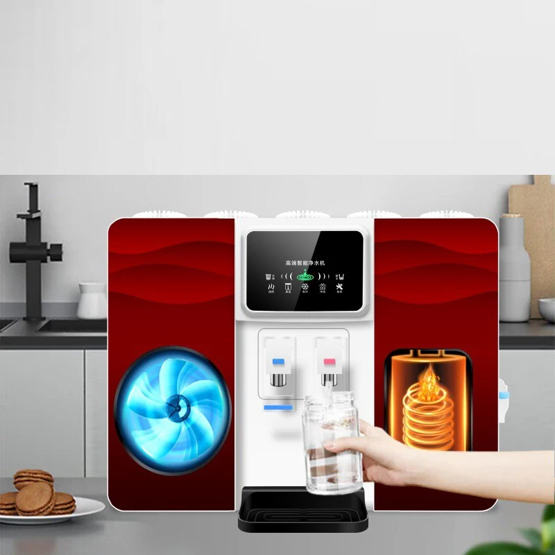 Hot sale hot cold and normal ro water purifier dispenser with ice maker water with 100gpd ro membrane filter