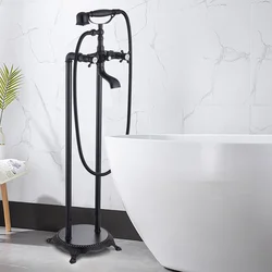 freestanding Bathtub Shower Faucets floor tub bath showers bathroom taps Shower Mixer Tap bathtub faucet set baignoir douche
