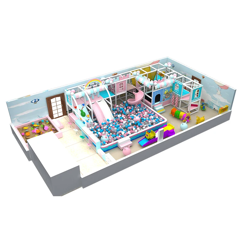 Nannan крытый пластиковый игровой инвентарь набор для дома дети мягкий игровой мяч бассейн с горкой детская игровая площадка