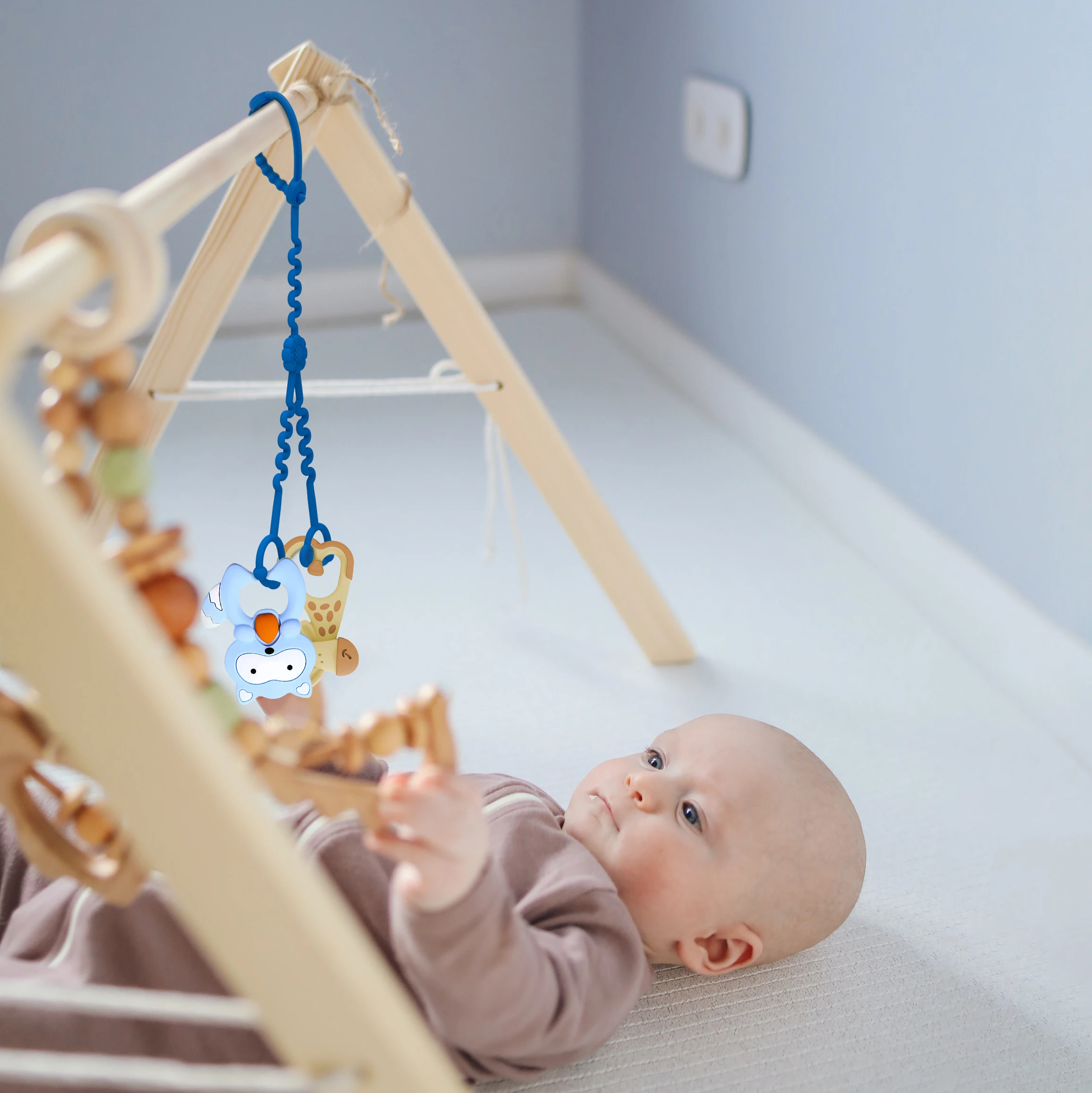 New Adjustable Soft Silicone baby product Dummy Clips Food Grade Teething Toy Accessory Chewable Baby Pacifier Teether Chain