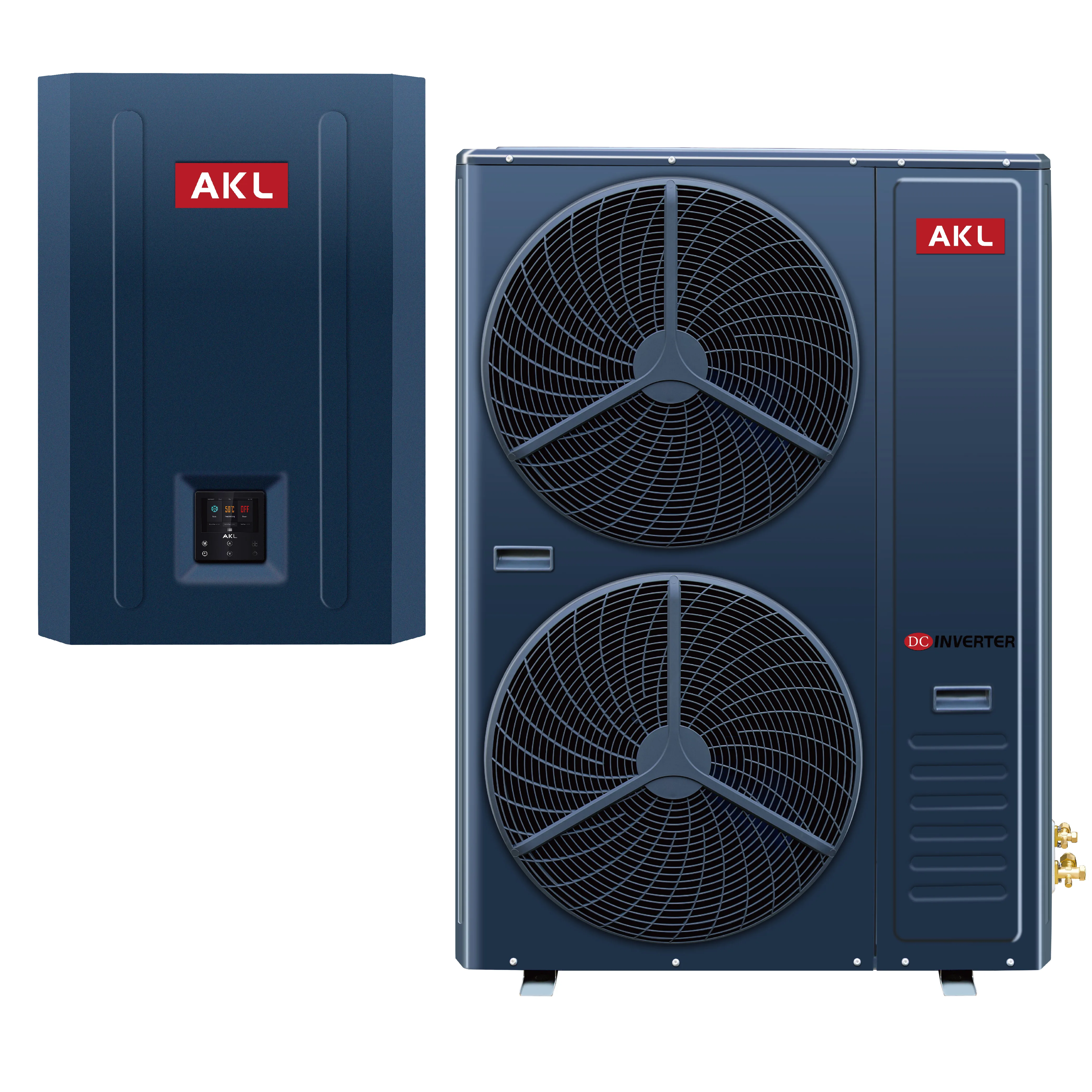 OEM High Quality 15kw high cop air to water heat pump dc inverter low temperature scroll/Rotary compressor evi air