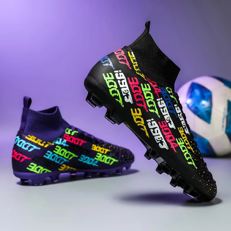 Men Outdoor FG/TF Football Boots Futsal Professional Unisex Soccer Shoes High-quality Grass Training Sport Ultralight Non-Slip