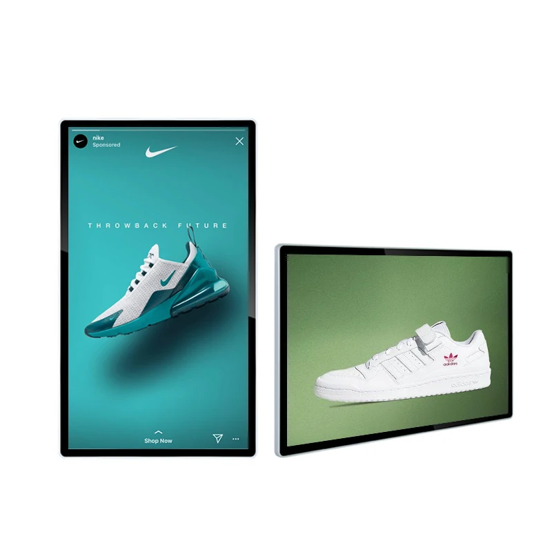 21 32 43 49 50 inch wall mount digital signage Android advertising display for hotel lobby