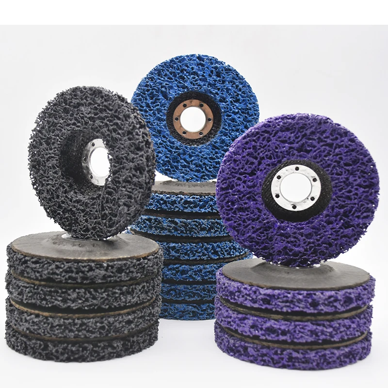 Factory Wholesale 4.5' Purple Blue Black Clean and Strip Disc for Paint Rust Removal