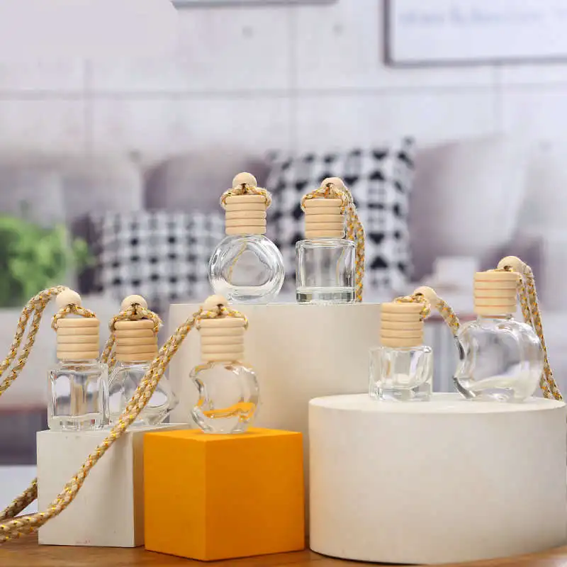 8 мл Новый подвесной автомобильный освежитель воздуха флакон для автомобильного парфюма пустой стеклянный лака ногтей трафаретная печать