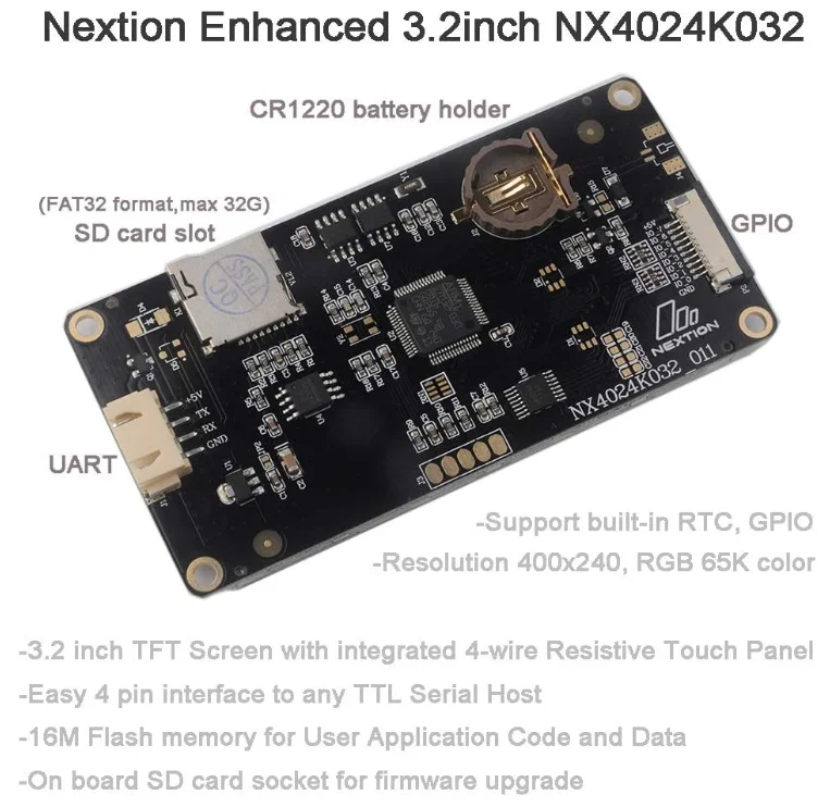 Nextion Enhanced Display HMI LCD Module Resistive Touch Screen For Raspberry Pi ESP8266 ESP32