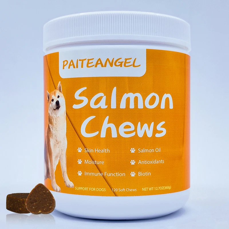 Pet Health Products Supplement Omega-3 And Omega-6 Fatty Acids Support Skin Health Skin & Coat Salmon Oil Supplement For Dogs