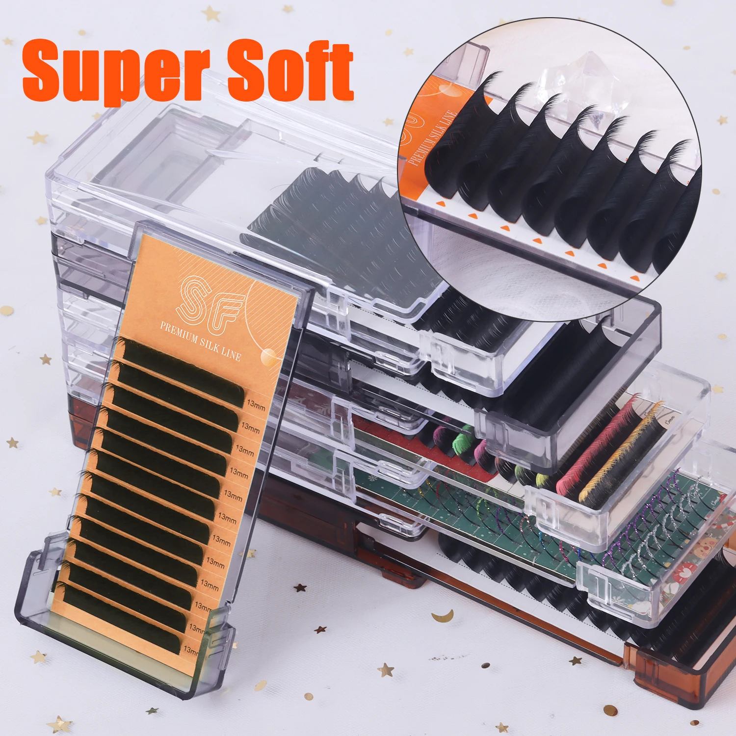 Private Label Korea Silk Mink Eyelash Extension Premium Silk Pbt Individual Lashes Extension