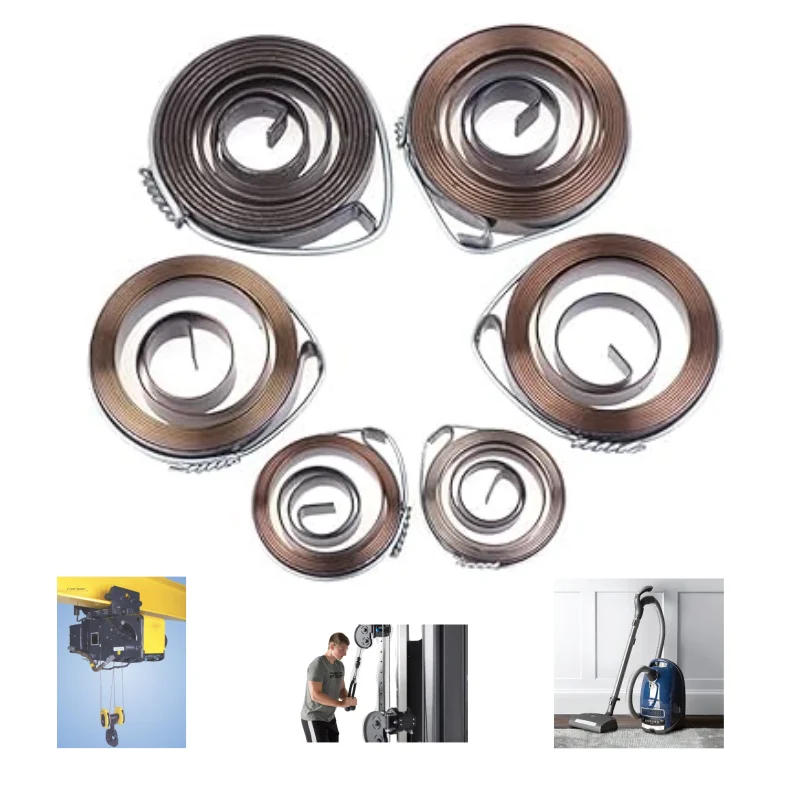 custom specific parameters Carbon steel flat spiral springs are used in toys machinery electronic products flat spiral spring