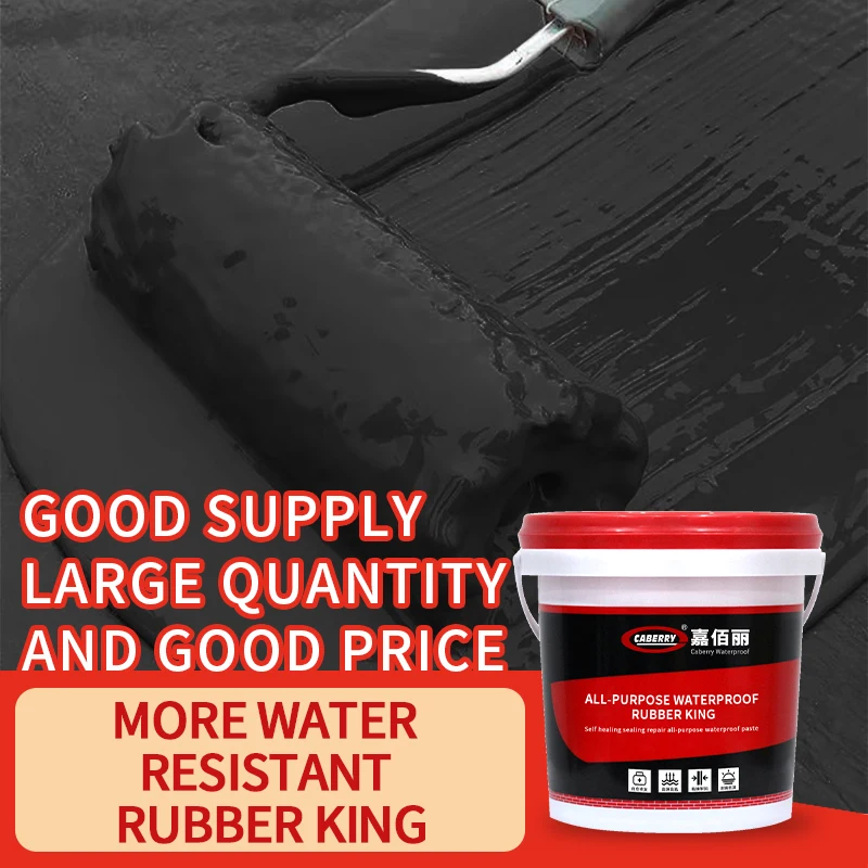 All-Purpose Waterproof Rubber King, Waterproofing and Repairing Cracks in Roofs, Cement-based Tile Houses